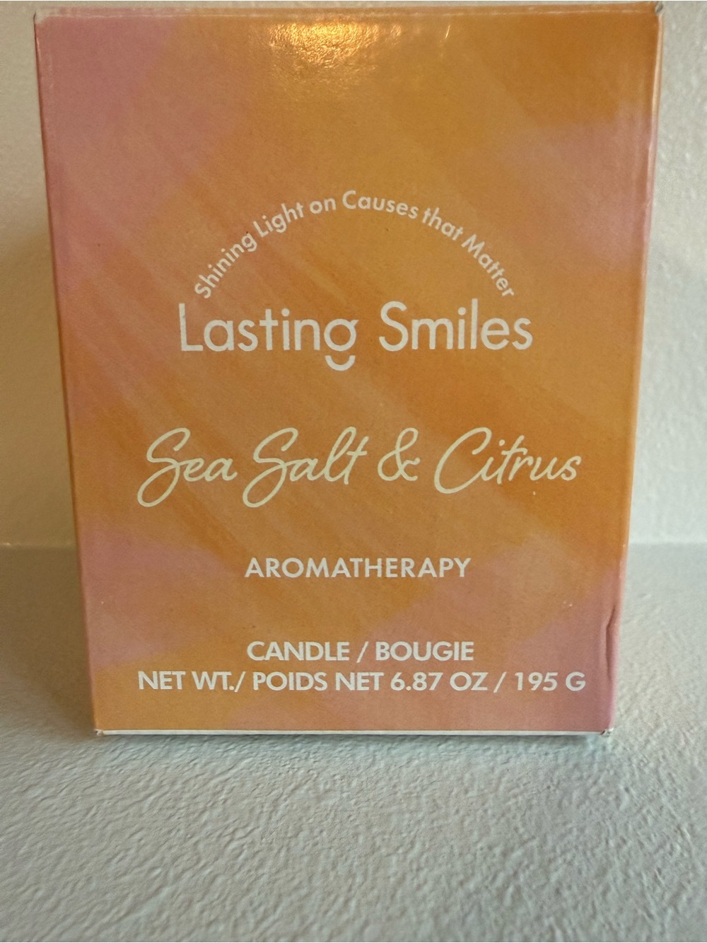 Lasting Smiles Sea Salt & Citrus Aromatherapy Candle